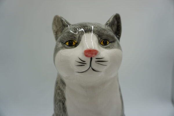 PIĘKNA PORCELANOWA FIGURKA KOT KOTEK