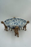 PATERA PORCELANA Z BRĄZEM NA ANIOŁACH - ANIOŁY BRĄZ + PORCELANA PATERA