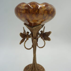 WAZON WAZONIK PORCELANA Z BRĄZEM - WAŻKI