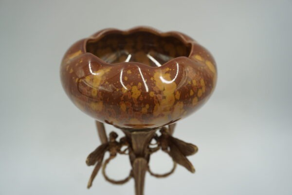 WAZON WAZONIK PORCELANA Z BRĄZEM - WAŻKI