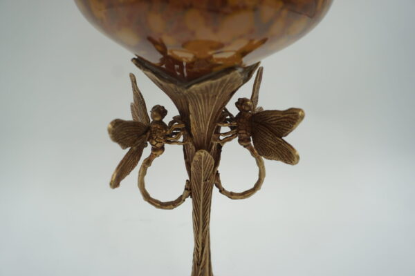 WAZON WAZONIK PORCELANA Z BRĄZEM - WAŻKI