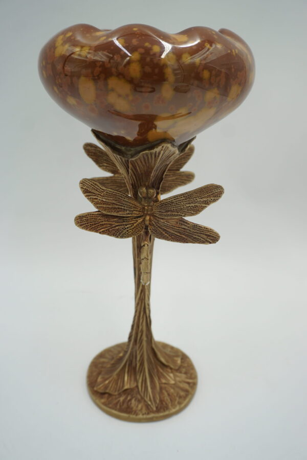 WAZON WAZONIK PORCELANA Z BRĄZEM - WAŻKI