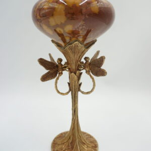 WAZON WAZONIK PORCELANA Z BRĄZEM - WAŻKI