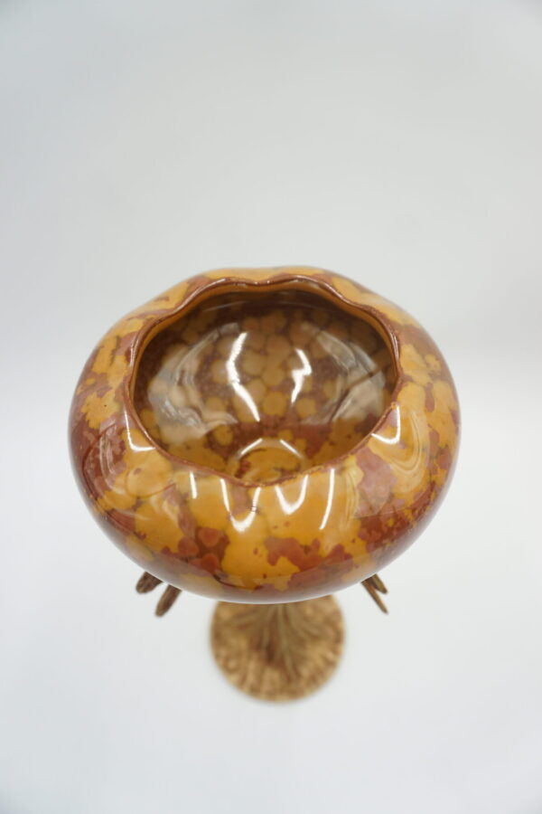 WAZON WAZONIK PORCELANA Z BRĄZEM - WAŻKI