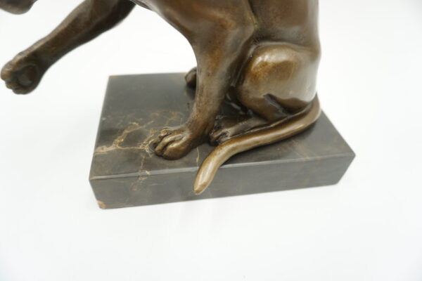 FIGURA Z BRĄZU KOT KOTEK