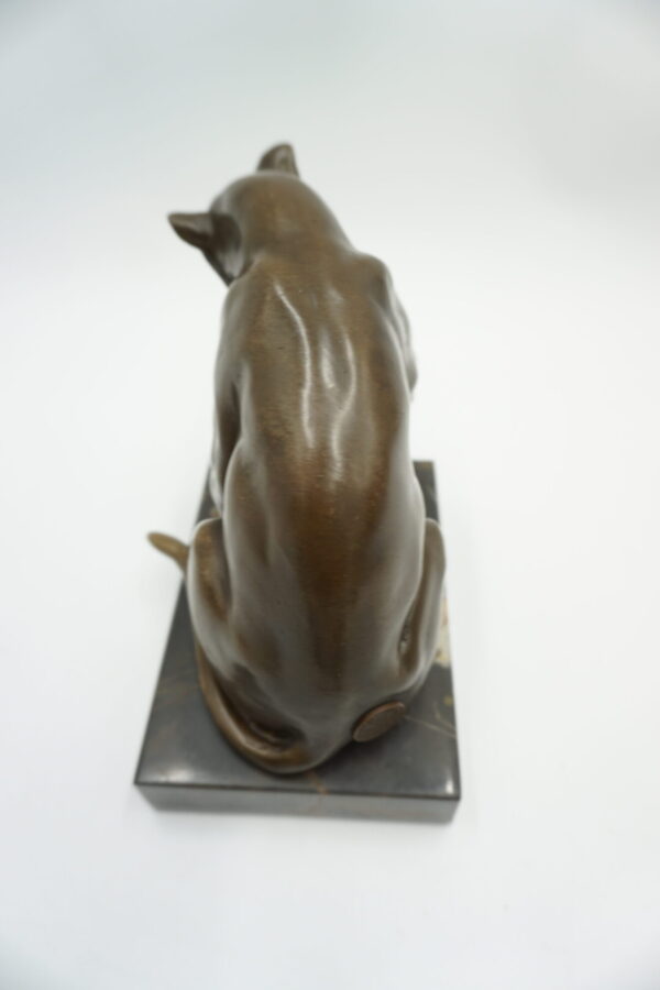 FIGURA Z BRĄZU KOT KOTEK