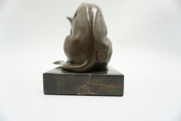 FIGURA Z BRĄZU KOT KOTEK