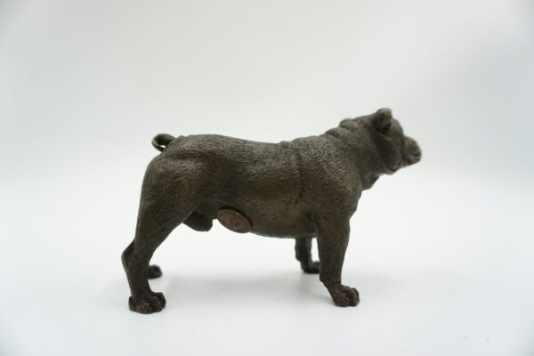 FIGURA Z BRĄZU PIES BULLDOG ANGIELSKI SŁODKI