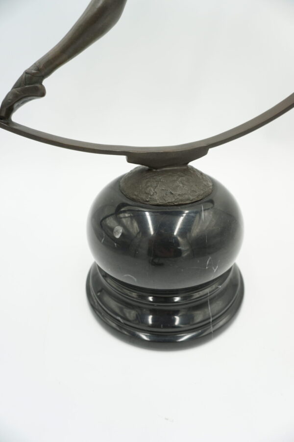 DUŻA FIGURA Z BRĄZU TANCERKA W KOLE BALETNICA BALLERINA