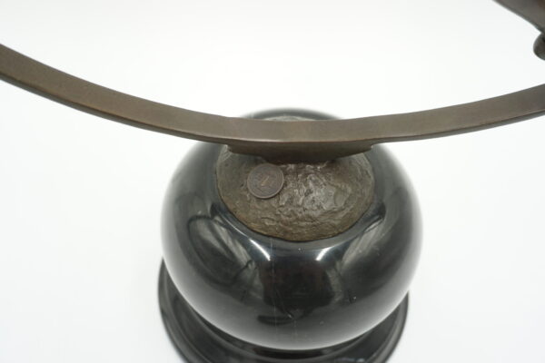 DUŻA FIGURA Z BRĄZU TANCERKA W KOLE BALETNICA BALLERINA