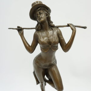 FIGURA Z BRĄZU TANCERKA REWIOWA