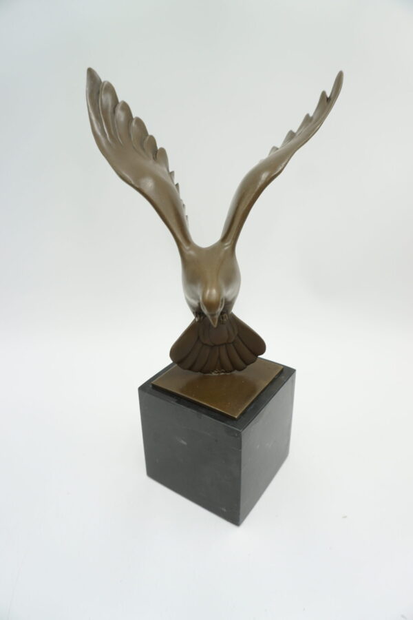 FIGURA Z BRĄZU GOŁĄB W LOCIE PTAK