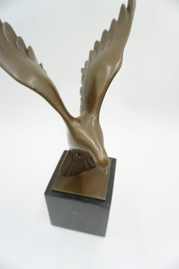 FIGURA Z BRĄZU GOŁĄB W LOCIE PTAK