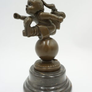 FIGURA Z BRĄZU BIEGNĄCY CHŁOPIEC TOM THUMB