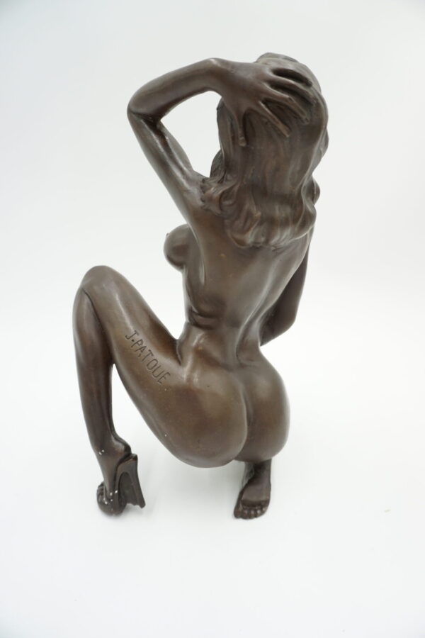 FIGURA Z BRĄZU AKT NAGA KOBIETA