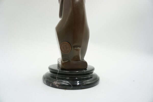 FIGURA Z BRĄZU KRÓLIK KRÓLICZEK ART DECO