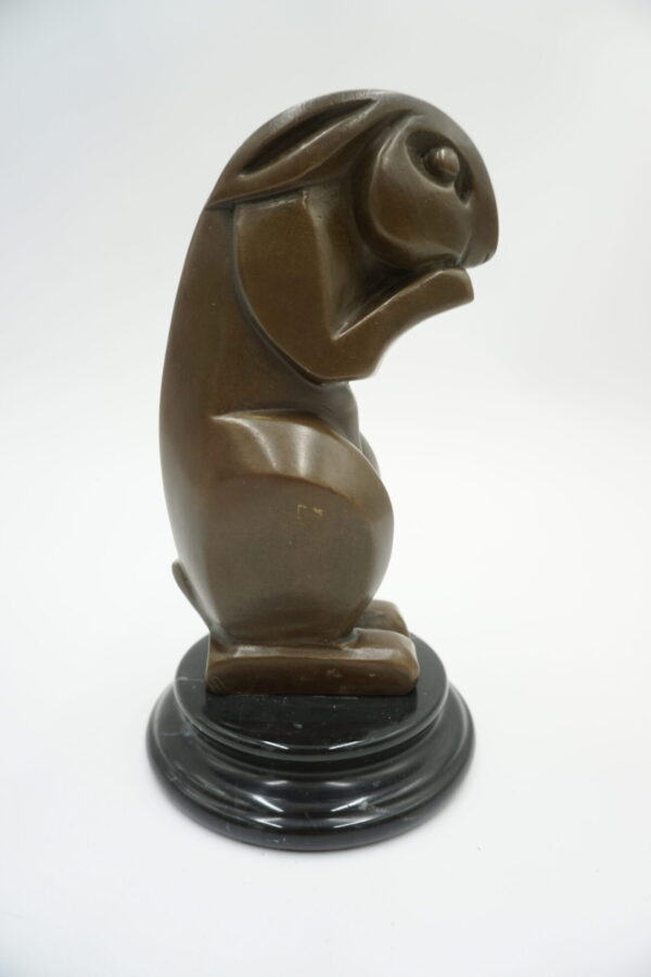 FIGURA Z BRĄZU KRÓLIK KRÓLICZEK ART DECO