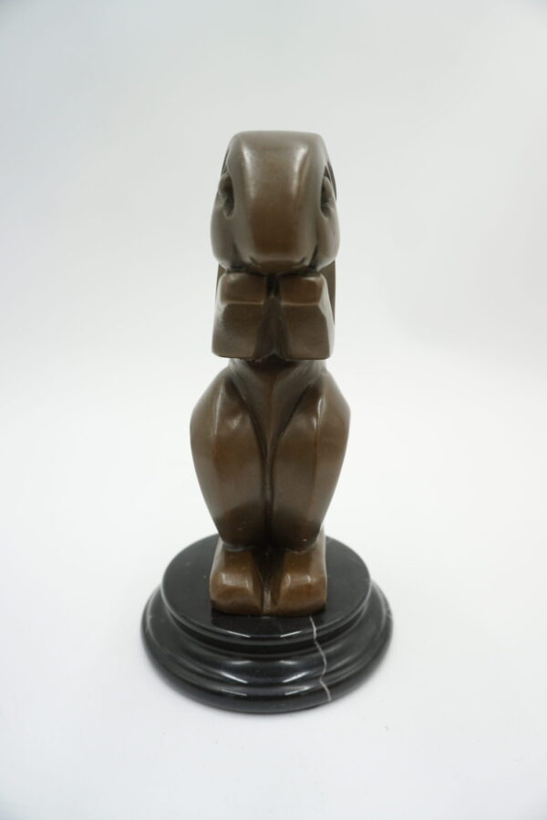 FIGURA Z BRĄZU KRÓLIK KRÓLICZEK ART DECO