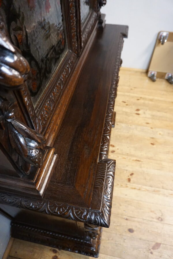 FIGURALNY KREDENS NIESAMOWITE RZEŹBY UNIKAT