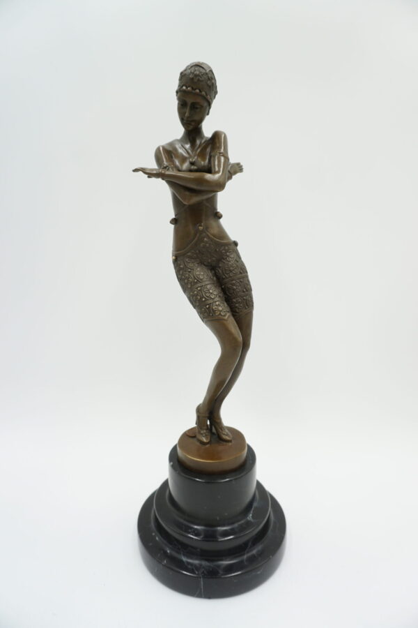 TANCERKA EGIPSKA FIGURA Z BRĄZU KOBIETA