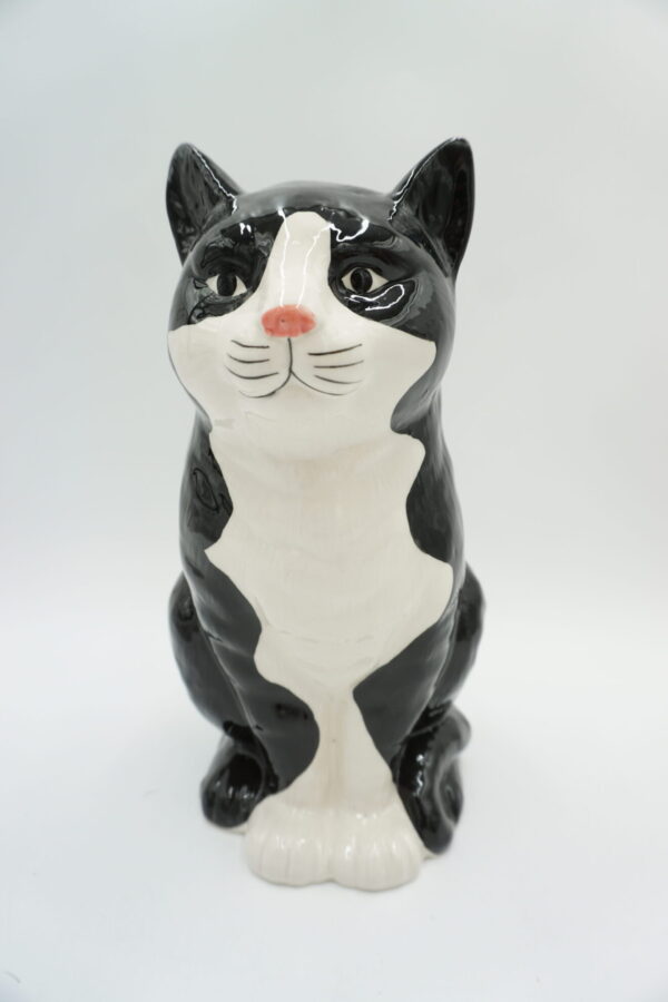 PIĘKNA PORCELANOWA FIGURKA KOT KOTEK