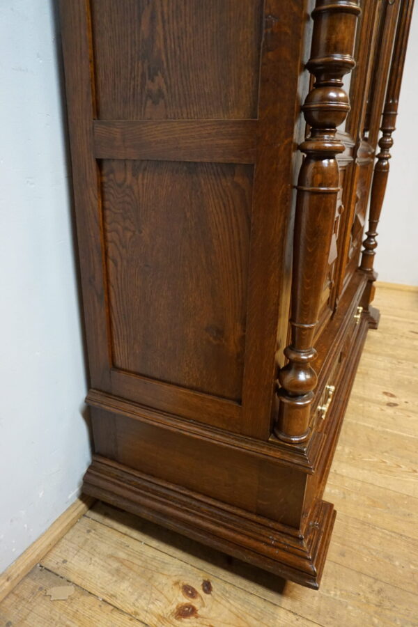 WYSOKA EKLETYCZNA BIBLIOTEKA FRANCUSKA PO RENOWACJI WYS 243cm