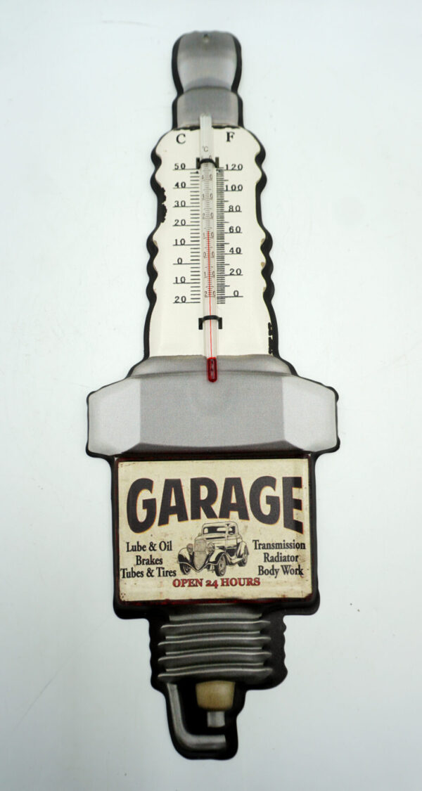 STYLOWY TERMOMETR ŚCIENNY GARAGE