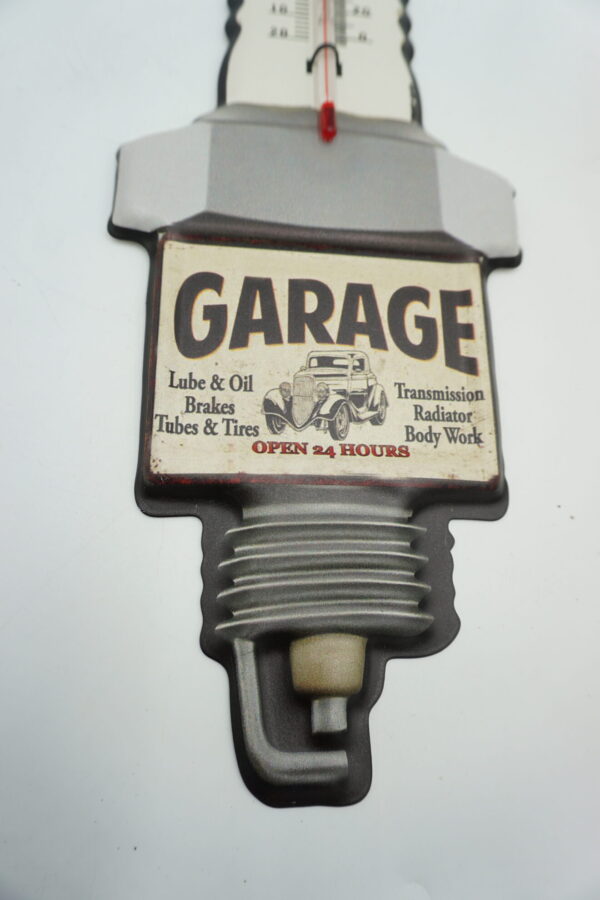 STYLOWY TERMOMETR ŚCIENNY GARAGE