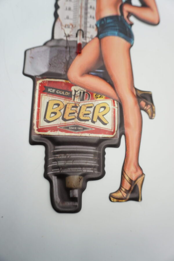 STYLOWY TERMOMETR ŚCIENNY BEER