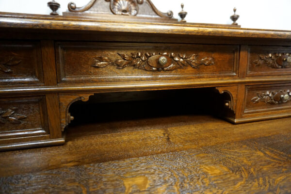 STARE RZEŹBIONE BIURKO SEKRETARZYK GŁOWY FRANCJA!!