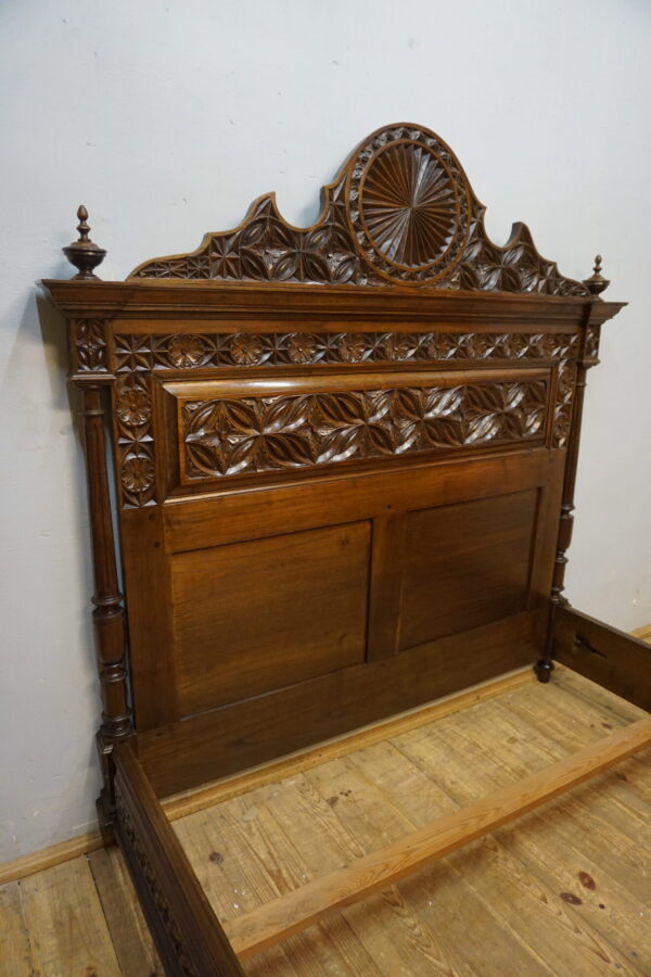 STARE BRETOŃSKIE ŁOŻE RĘCZNIE RZEŹBIONE ORYGINAŁ !!