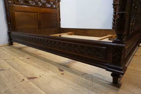 STARE BRETOŃSKIE ŁOŻE RĘCZNIE RZEŹBIONE ORYGINAŁ !!