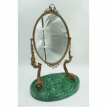 LUSTRO STOJĄCE BRĄZ Z PORCELANĄ