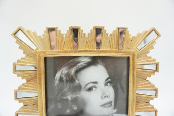 ZŁOTA DEKORACYJNA RAMKA RAMA NA ZDJĘCIE Z LUSTERKAMI