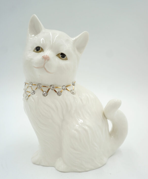 PIĘKNA PORCELANOWA FIGURKA KOTKA