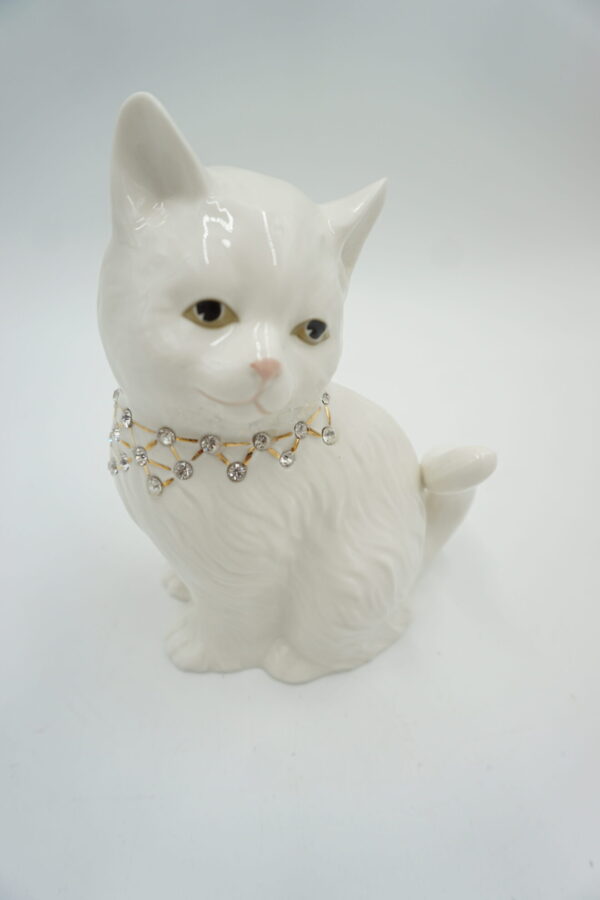 PIĘKNA PORCELANOWA FIGURKA KOTKA