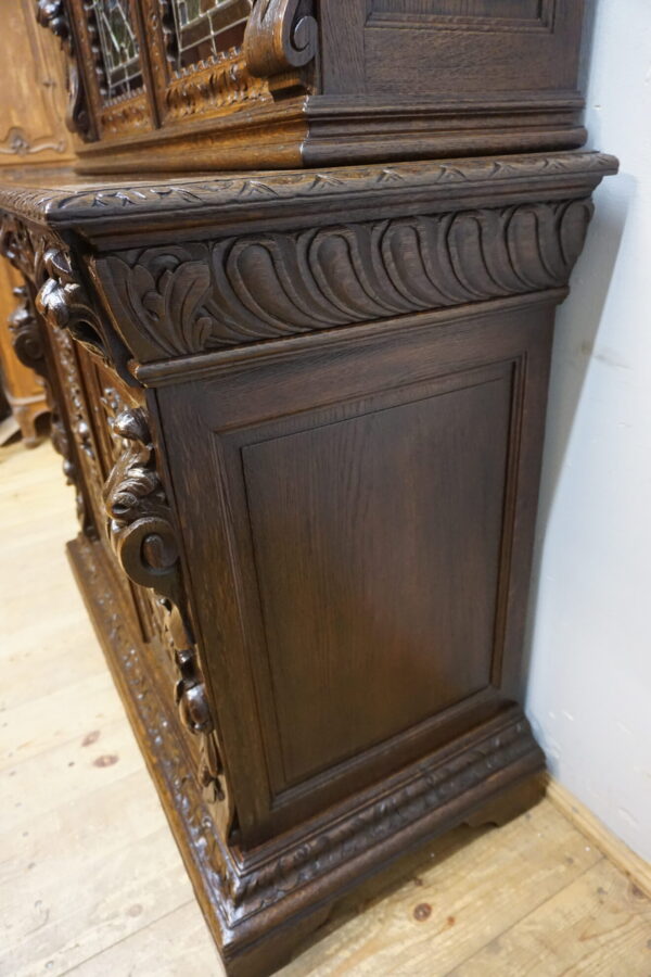 STARY FIGURALNY KREDENS Z WITRAŻAMI ORYGINAŁ 1820-1850r.