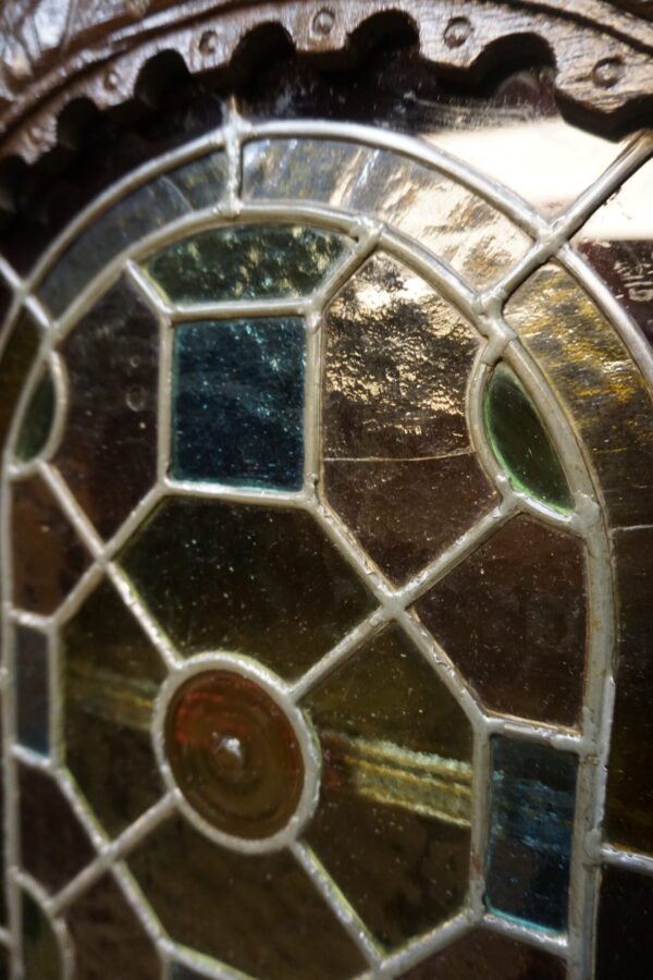 STARY FIGURALNY KREDENS Z WITRAŻAMI ORYGINAŁ 1820-1850r.