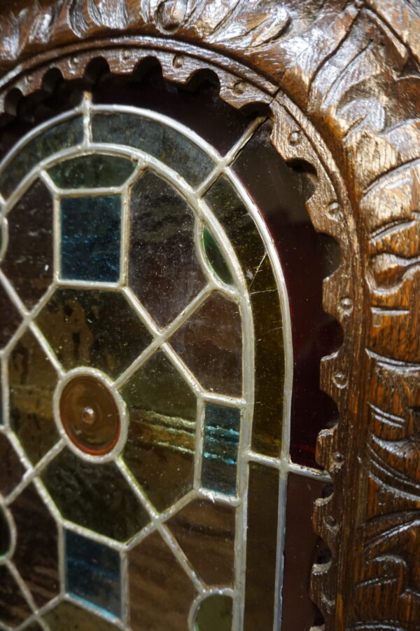 STARY FIGURALNY KREDENS Z WITRAŻAMI ORYGINAŁ 1820-1850r.