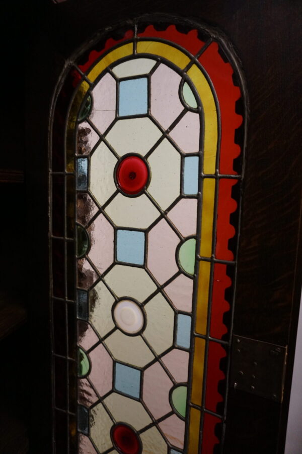 STARY FIGURALNY KREDENS Z WITRAŻAMI ORYGINAŁ 1820-1850r.