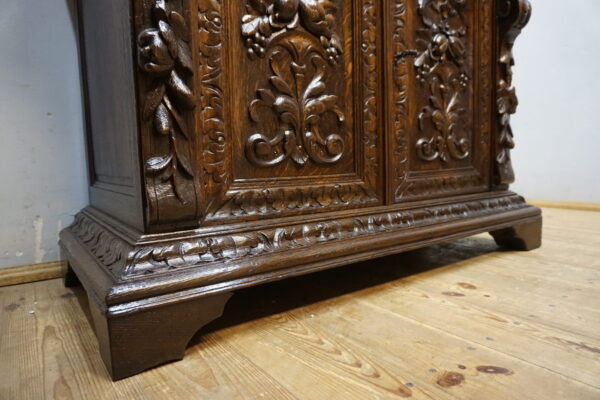 STARY FIGURALNY KREDENS Z WITRAŻAMI ORYGINAŁ 1820-1850r.