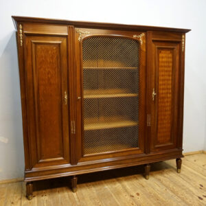 BIELIŹNIARKA BIBLIOTECZKA EMPIRE APLIKACJE Z BRĄZU SYGNOWANA