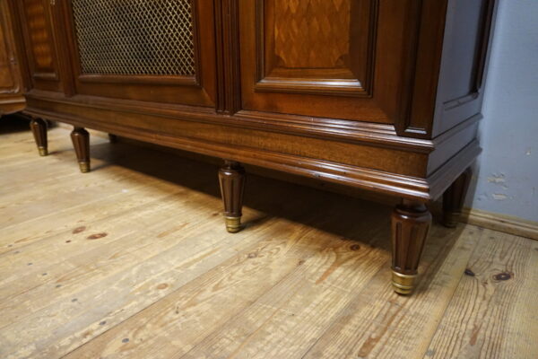 BIELIŹNIARKA BIBLIOTECZKA EMPIRE APLIKACJE Z BRĄZU SYGNOWANA