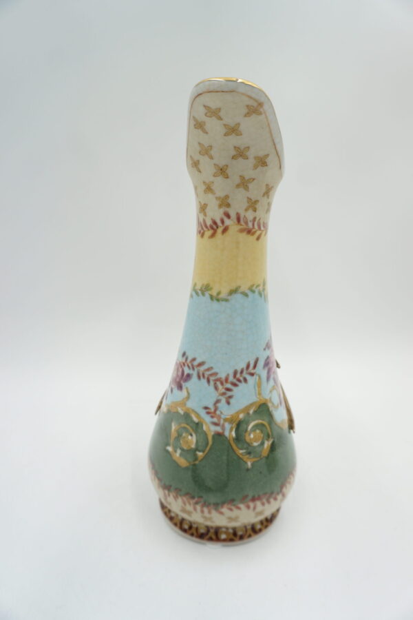 PORCELANOWY DZBANUSZEK KOBIETA PORCELANA Z BRĄZEM