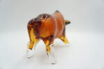 SZKŁO MURANO, FIGURA BYK POMARAŃCZOWY