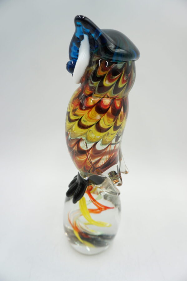 SZKŁO MURANO, FIGURA SOWA KOLOROWA!!