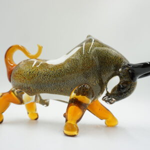 SZKŁO MURANO, FIGURA BYK