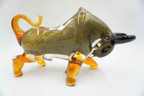 SZKŁO MURANO, FIGURA BYK