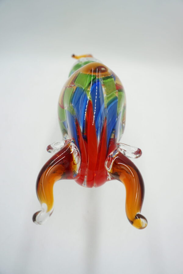 SZKŁO MURANO, FIGURA BYK KOLOROWY