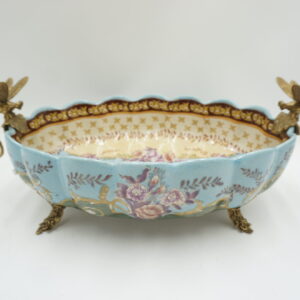 PATERA PATERKA WAŻKI PORCELANA Z BRĄZEM